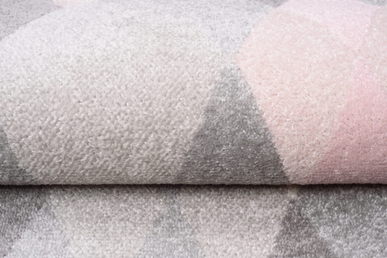 Tapis de couloir Lazur Gris Rose Triangles