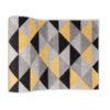 Tapis de couloir Lazur Gris Jaune Triangles