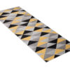 Tapis de couloir Lazur Gris Jaune Triangles