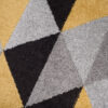 Tapis de couloir Lazur Gris Jaune Triangles