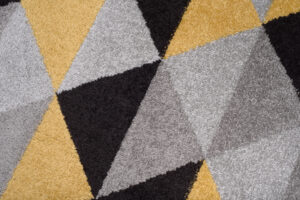 Tapis de couloir Lazur Gris Jaune Triangles