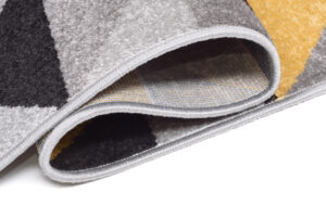 Tapis de couloir Lazur Gris Jaune Triangles