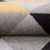 Tapis de couloir Lazur Gris Jaune Triangles