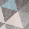 Tapis de couloir Lazur Gris Jaune Turquoise Triangles