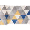 Tapis de couloir Lazur Gris Jaune Bleu Triangles