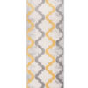 Tapis de couloir Lazur Gris Jaune Treillis