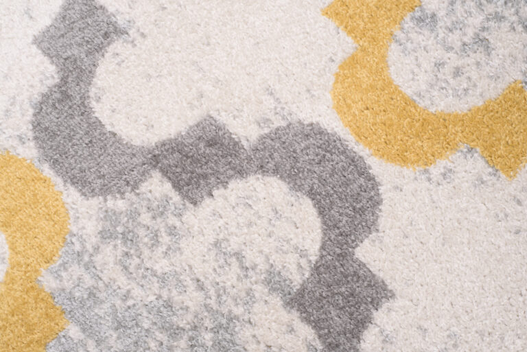 Tapis de couloir Lazur Gris Jaune Treillis