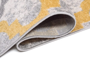 Tapis de couloir Lazur Gris Jaune Treillis