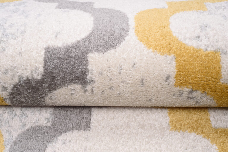 Tapis de couloir Lazur Gris Jaune Treillis