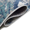 Tapis de couloir Lazur Bleu Marine Feuilles