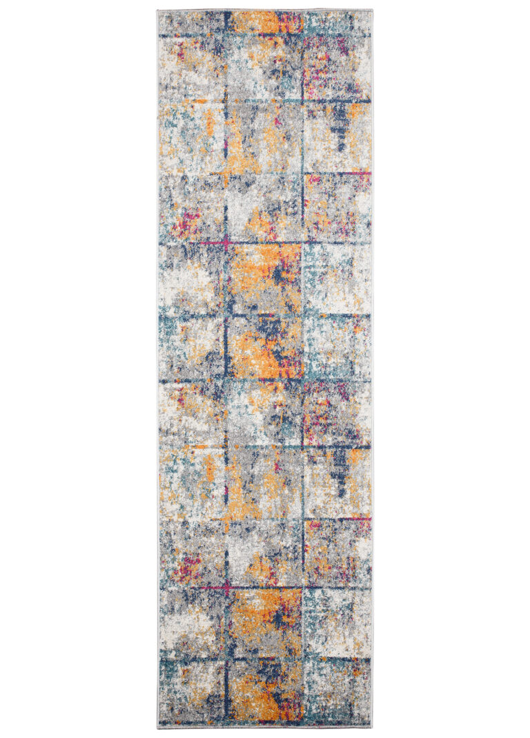 Tapis de couloir Lazur Multicolore Carrés