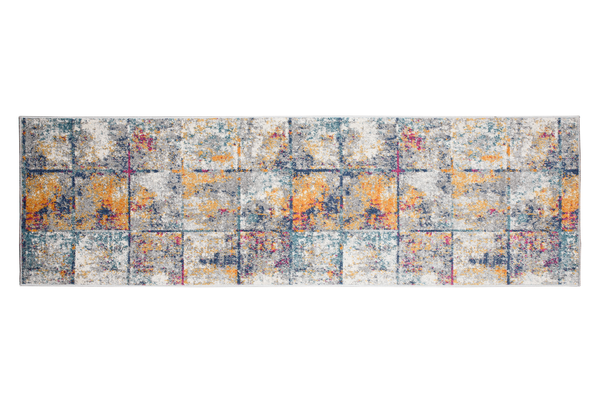 Tapis de couloir Lazur Multicolore Carrés