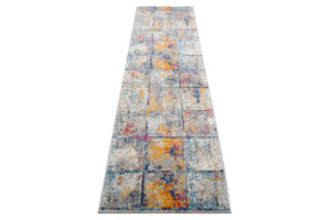 Tapis de couloir Lazur Multicolore Carrés