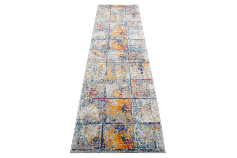 Tapis de couloir Lazur Multicolore Carrés