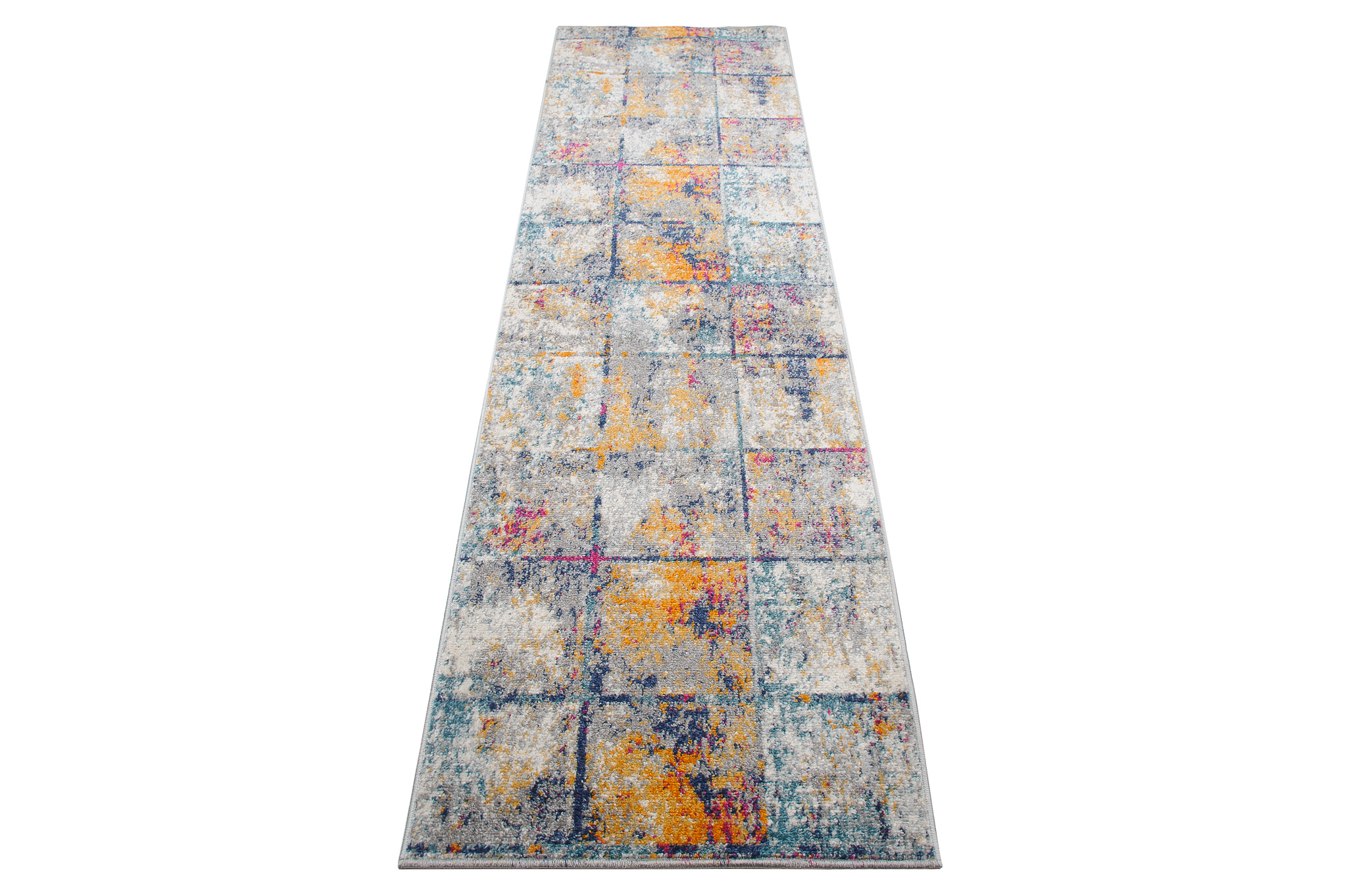 Tapis de couloir Lazur Multicolore Carrés