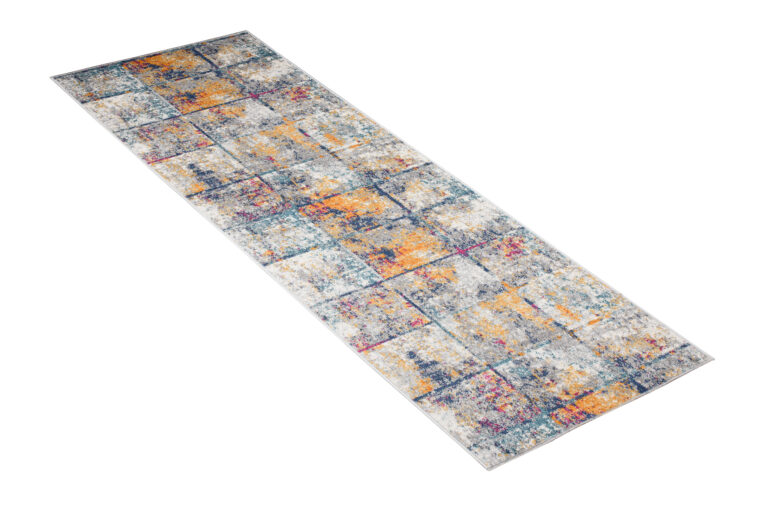 Tapis de couloir Lazur Multicolore Carrés