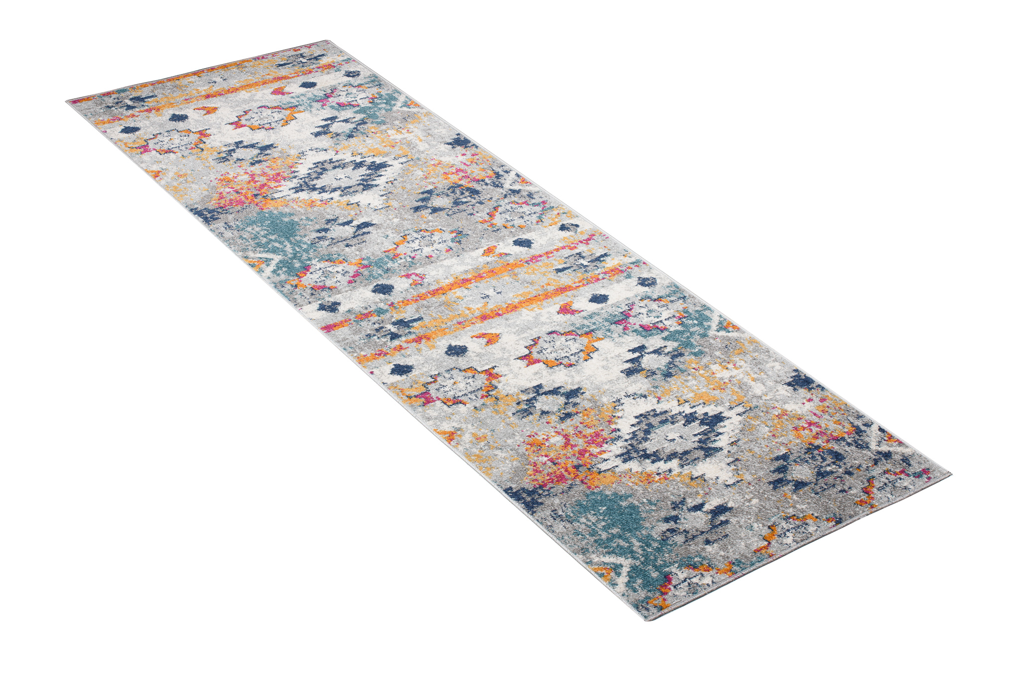 Tapis de couloir Lazur Gris Multicolore Boho