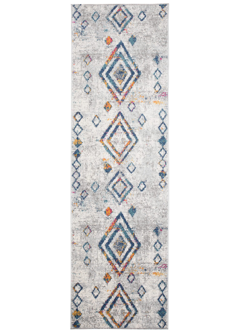 Tapis de couloir Lazur Gris Géométrique