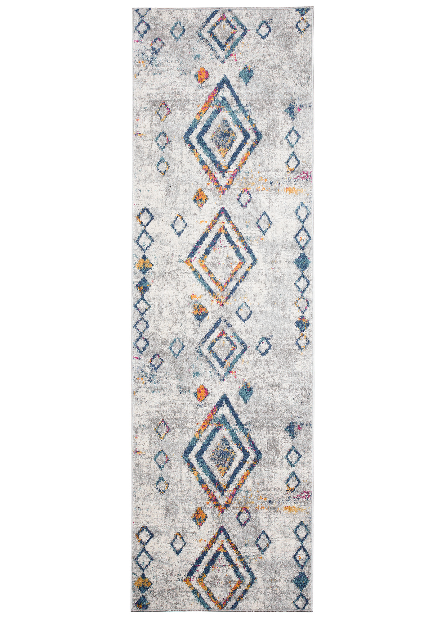 Tapis de couloir Lazur Gris Géométrique