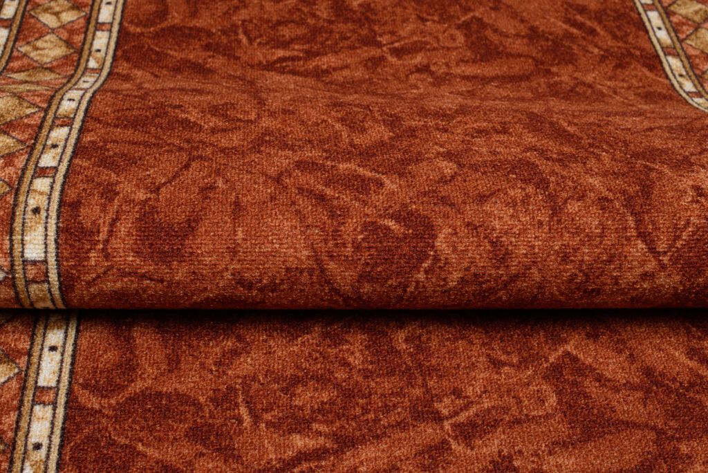 Tapis de couloir Antidérapant Terre Cuite Ornements