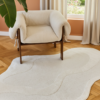 Tapis Terra Crème Forme Irrégulière