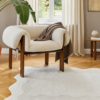 Tapis Terra Crème Vague Forme Irrégulière