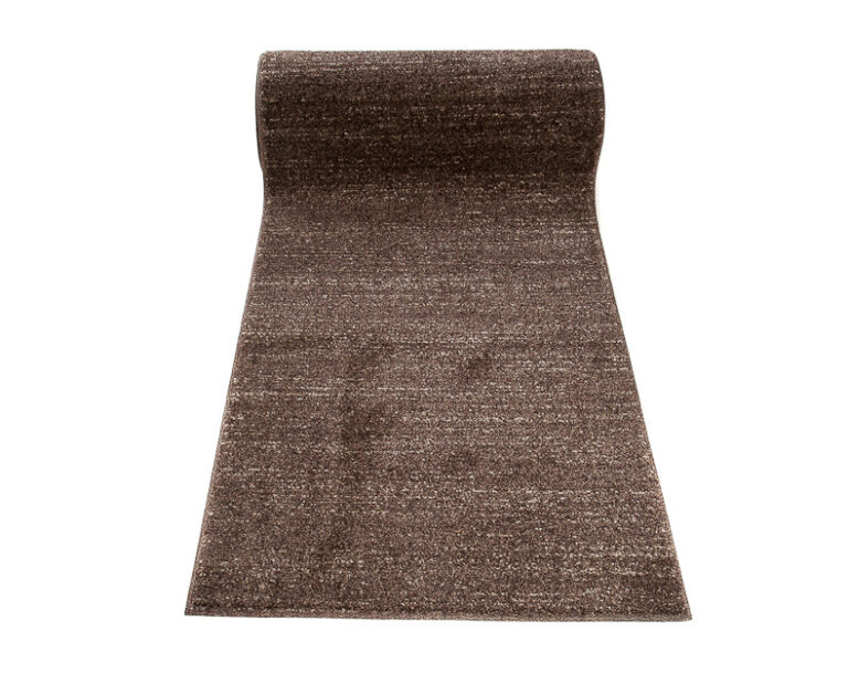 Tapis de couloir Sari Marron Foncé Mélange