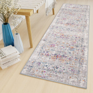 Tapis de couloir Lazur Gris Multicolore Vintage