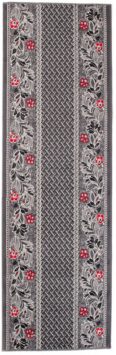 Tapis de couloir Dream Traditionnel Gris Motif Floral