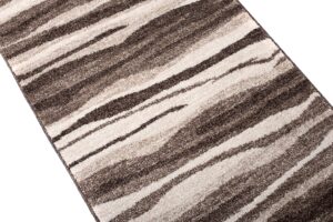 Tapis de couloir Sari Marron Rayures