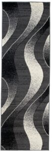 Tapis de couloir Dream Gris Foncé Ondes