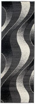 Tapis de couloir Dream Gris Foncé Ondes