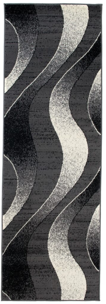 Tapis de couloir Dream Gris Foncé Ondes