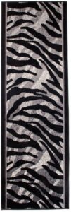 Tapis de couloir Dream Gris Noir Imprimé Animalier