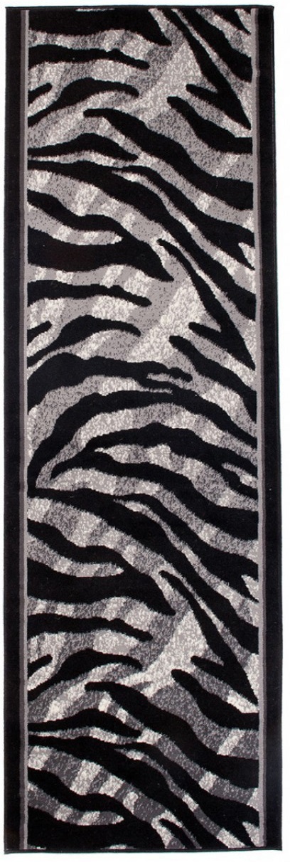 Tapis de couloir Dream Gris Noir Imprimé Animalier