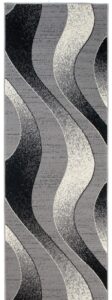 Tapis de couloir Dream Gris Clair Ondes