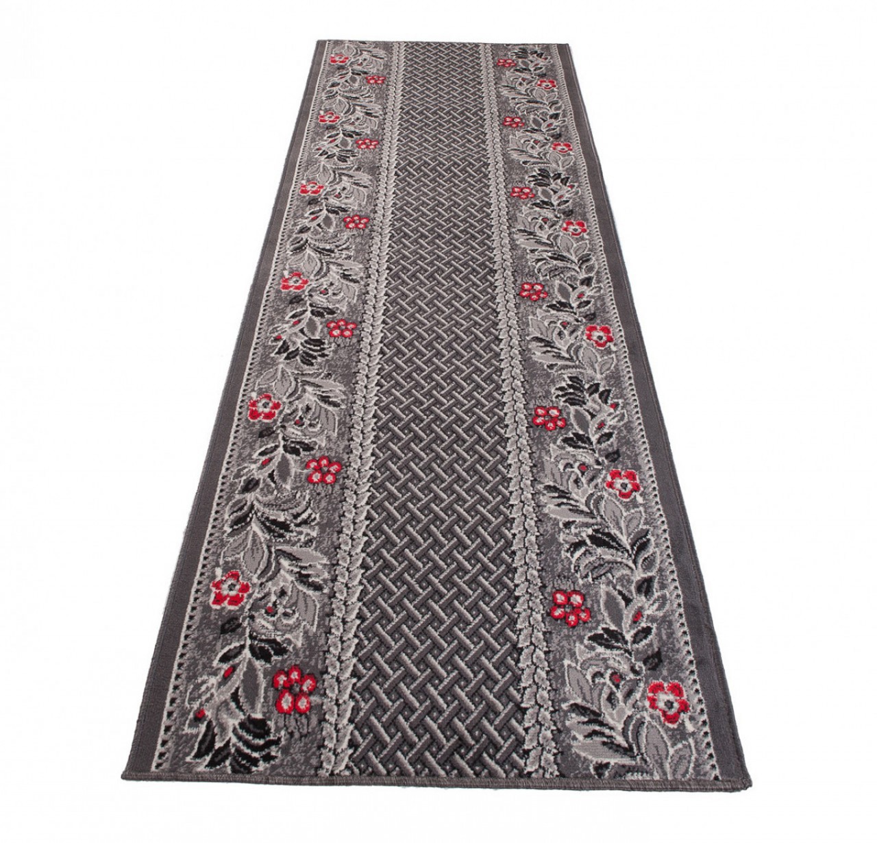 Tapis de couloir Dream Traditionnel Gris Motif Floral