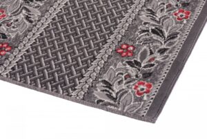 Tapis de couloir Dream Traditionnel Gris Motif Floral
