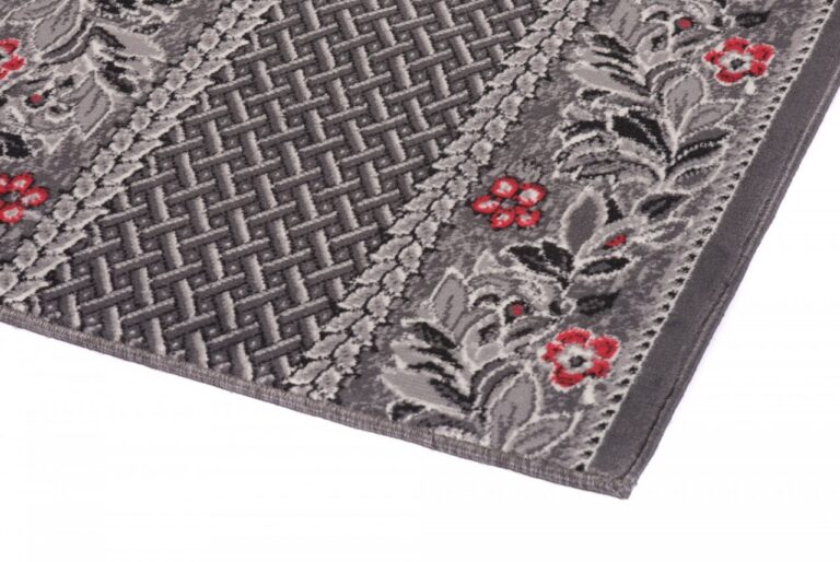 Tapis de couloir Dream Traditionnel Gris Motif Floral