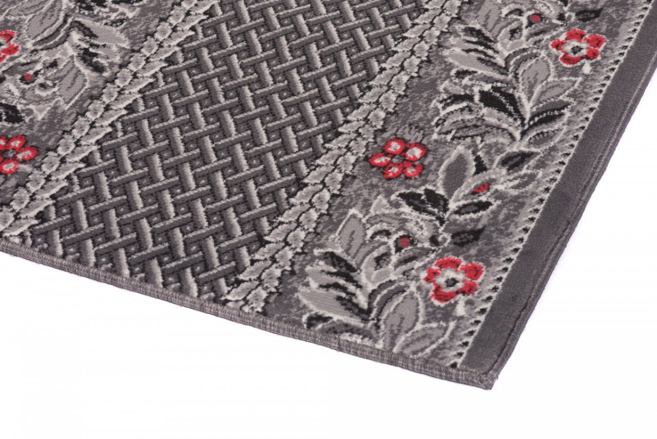 Tapis de couloir Dream Traditionnel Gris Motif Floral