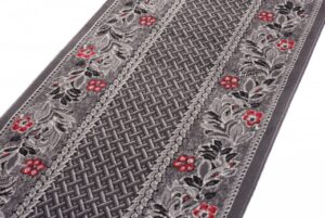 Tapis de couloir Dream Traditionnel Gris Motif Floral