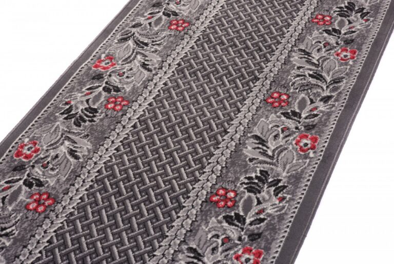 Tapis de couloir Dream Traditionnel Gris Motif Floral