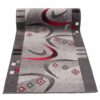 Tapis de couloir Dream Gris Rouge Demi-lune