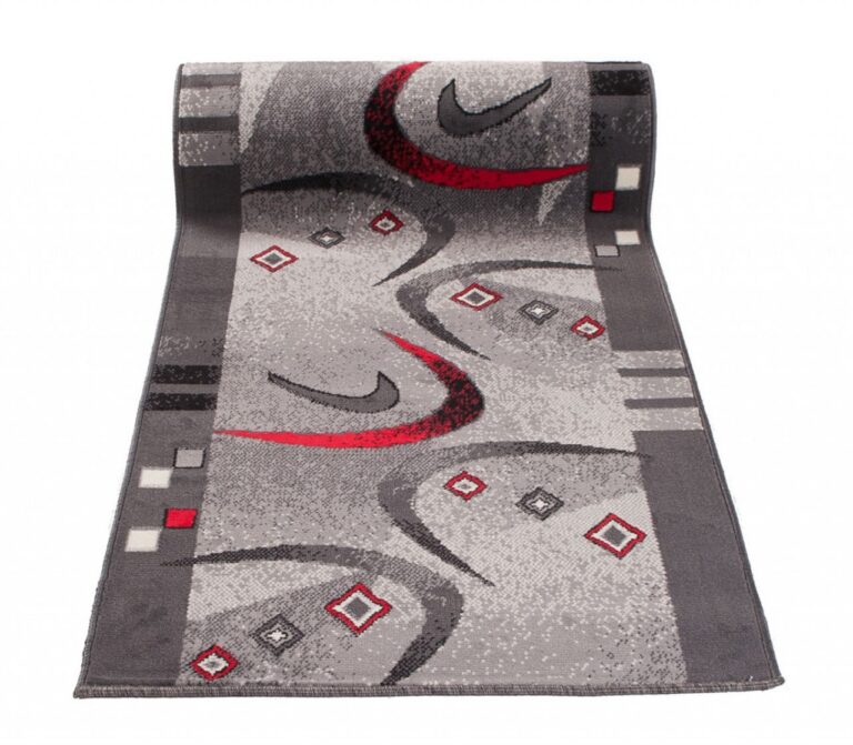 Tapis de couloir Dream Gris Rouge Demi-lune