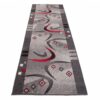 Tapis de couloir Dream Gris Rouge Demi-lune