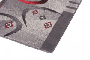 Tapis de couloir Dream Gris Rouge Demi-lune