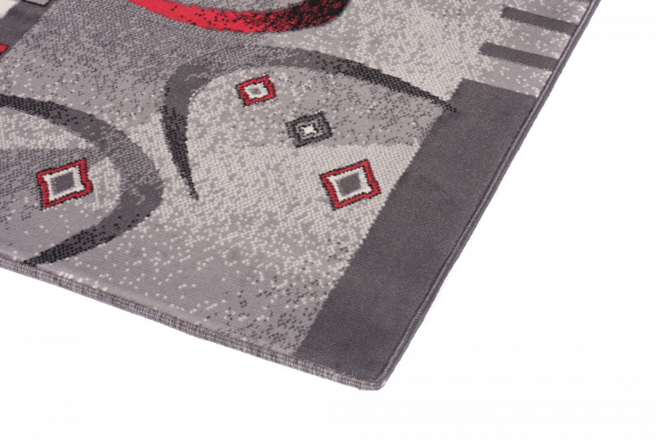 Tapis de couloir Dream Gris Rouge Demi-lune