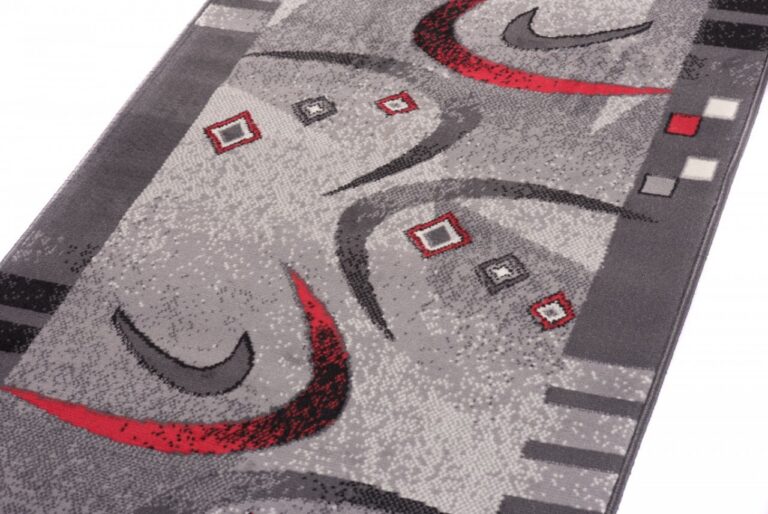 Tapis de couloir Dream Gris Rouge Demi-lune
