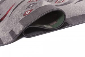 Tapis de couloir Dream Gris Rouge Demi-lune