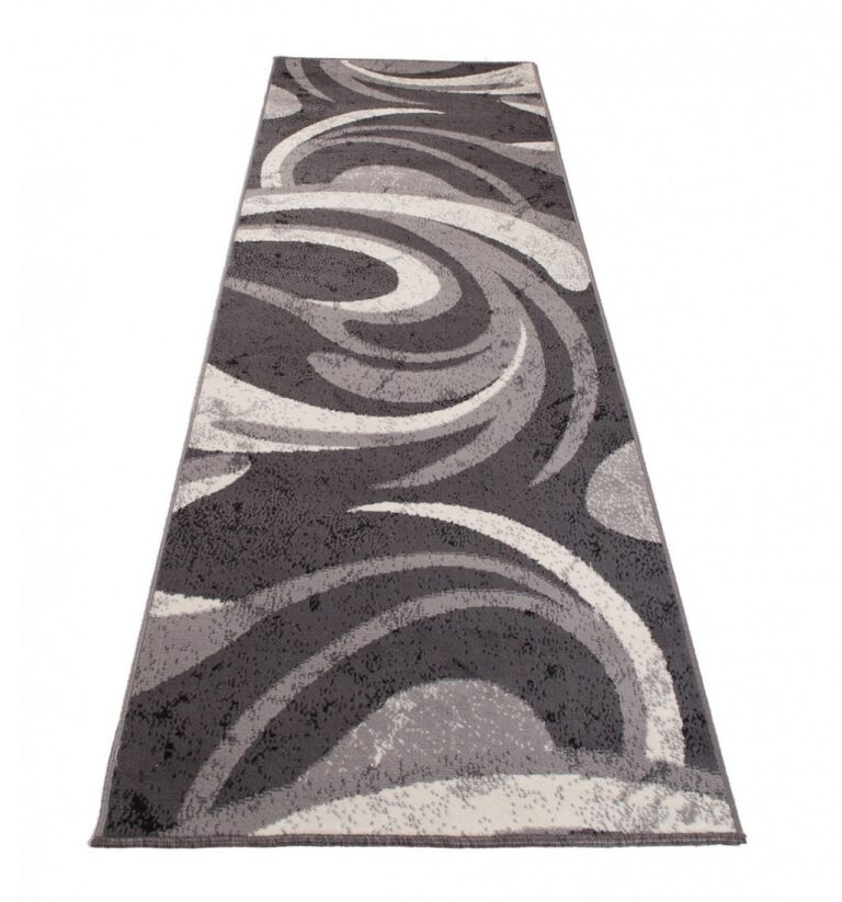 Tapis de couloir Dream Abstrait Gris Ondes Fines